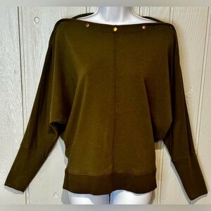 Stella & Dot Olive Knit Top